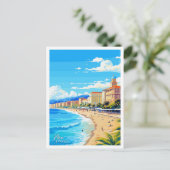 Carte Postale Nice France Angleterre Voyage Vintage illustration (Debout devant)