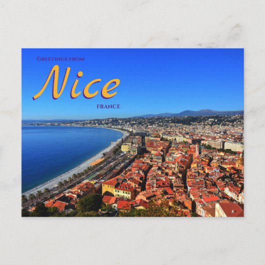 Carte postale Nice France Pittoresque City Scape (Devant)