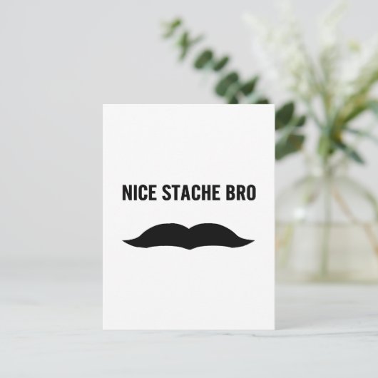 Carte Postale Nice Stache Bro (Debout devant)