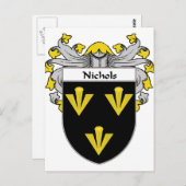 Carte Postale Nichols Coat of Arms/Family Crest (mannequin) (Devant / Derrière)