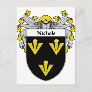 Carte Postale Nichols Coat of Arms/Family Crest (mannequin)