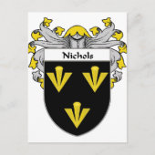 Carte Postale Nichols Coat of Arms/Family Crest (mannequin) (Devant)