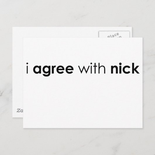 Carte Postale nick.ai (Devant / Derrière)