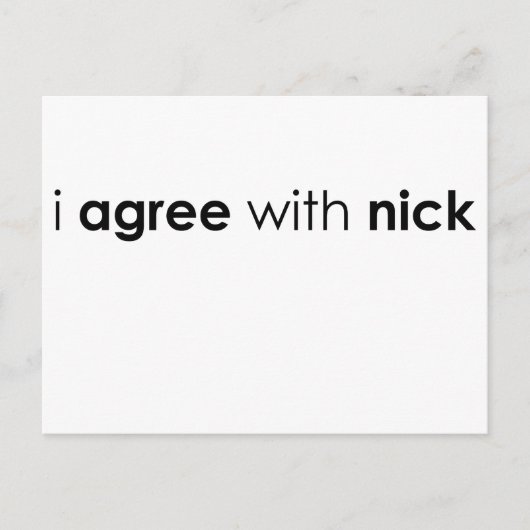 Carte Postale nick.ai (Devant)