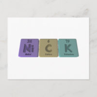 Nick comme Nickel Carbon Potassium