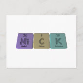 Carte Postale Nick comme Nickel Carbon Potassium (Devant)