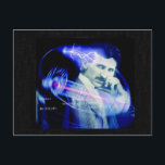 Carte Postale Nicola Tesla<br><div class="desc">"Aucune idée de leur part."</div>