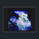 Carte Postale Nicola Tesla<br><div class="desc">"Aucune idée de leur part."</div>