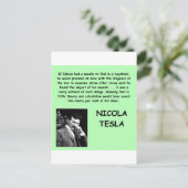 Carte Postale Nicola Tesla (Debout devant)