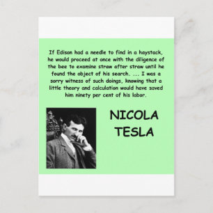 Carte Postale Nicola Tesla