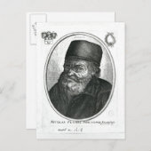 Carte Postale Nicolas Flamel gravé par Balthazar Moncornet (Devant / Derrière)