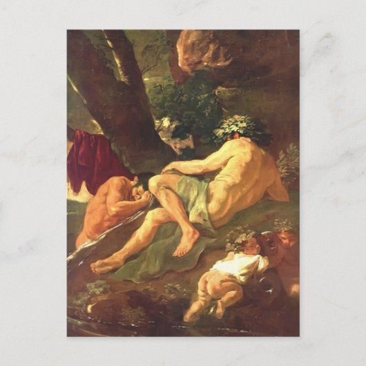 Carte Postale Nicolas Poussin- Midas lave à River Pactolus (Devant)