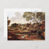 Carte Postale Nicolas Poussin- Paysage avec funérailles de la ph (Devant / Derrière)