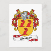 Carte Postale Nicolson Family Crest (Devant)