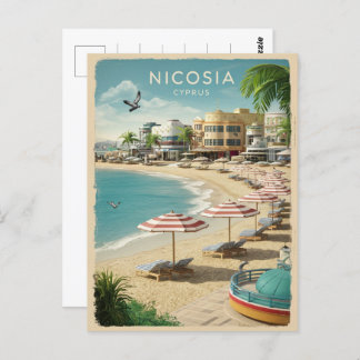 Carte Postale Nicosie, capitale de Chypre Cadeaux souvenirs Vint