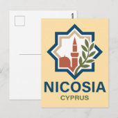 Carte Postale Nicosie Chypre Méditerranée (Devant / Derrière)