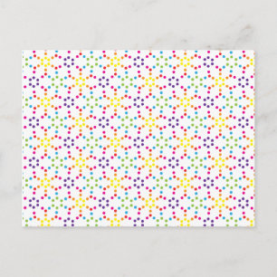 Carte Postale Nid d'abeille arc-en-ciel