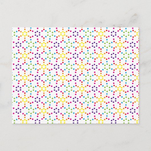 Carte Postale Nid d'abeille arc-en-ciel (Devant)