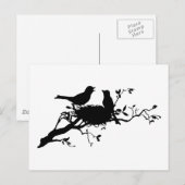 Carte Postale Nid d'oiseaux (Devant / Derrière)