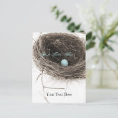 Carte Postale Nid et oeuf (Debout devant)