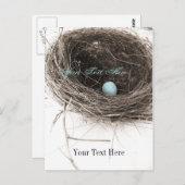 Carte Postale Nid et oeuf (Devant / Derrière)