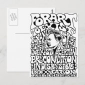 Carte Postale Nietzche - Art - Mod (Devant / Derrière)