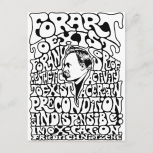 Carte Postale Nietzche - Art - Mod