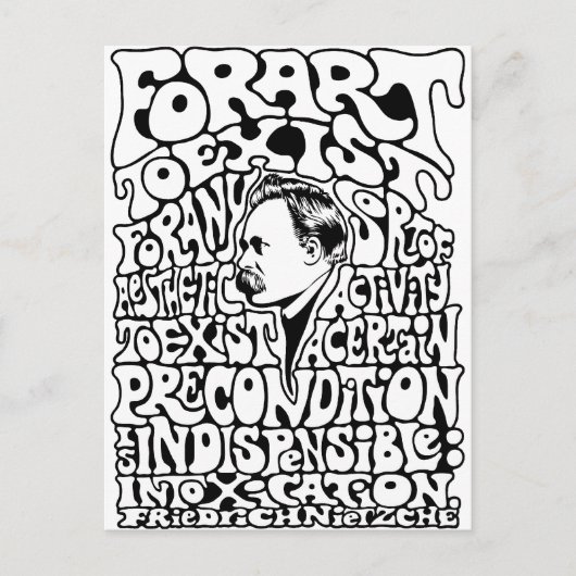 Carte Postale Nietzche - Art - Mod (Devant)