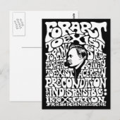 Carte Postale Nietzsche - Art (Devant / Derrière)
