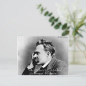 Carte Postale Nietzsche "Ne tue pas U" Citation Cadeaux & Tee - (Debout devant)