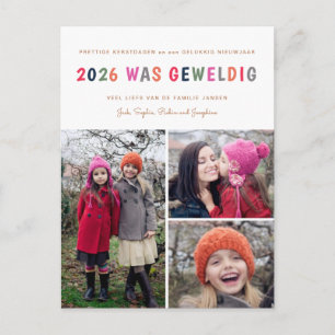 Carte Postale Nieuwjaar   2017 était Geweldig   3 Photo Briefkaa