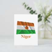 Carte Postale Niger Drapeau avec nom (Debout devant)
