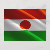 Carte Postale Niger - Drapeau d'agitation - (Devant)