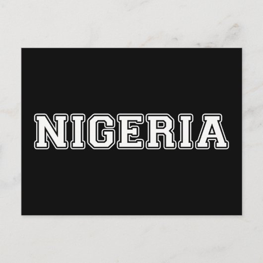 Carte Postale Nigéria (Devant)