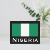 Carte Postale Nigeria avec le drapeau nigérian (Afrique de l'Oue (Debout devant)