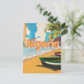 Carte Postale Nigeria vacances Vintages Poster (Debout devant)