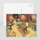Carte Postale Night Cafe, Place Lamartine par Vincent van Gogh (Devant / Derrière)