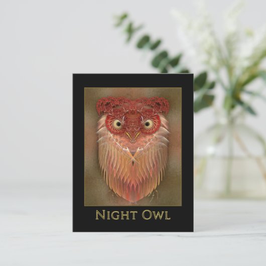 Carte Postale Night Owl (Debout devant)