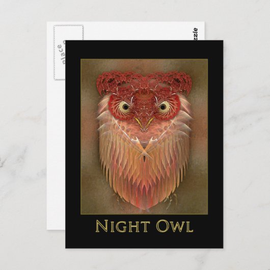 Carte Postale Night Owl (Devant / Derrière)