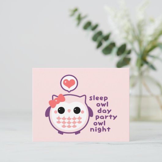 Carte Postale Night Owl (Debout devant)