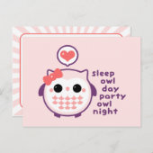 Carte Postale Night Owl (Devant / Derrière)