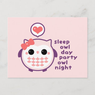 Carte Postale Night Owl