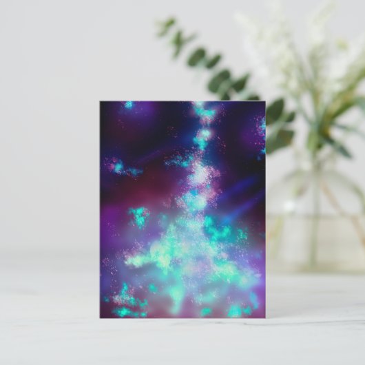 Carte postale Night Sky Neon Lights (Debout devant)