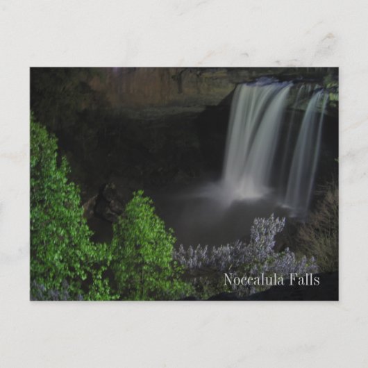 Carte Postale "Nightfall/Waterfall" - Noccalula Falls (Devant)