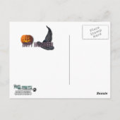 Carte Postale Nightmare d'Halloween - French Bulldog - Turquoise (Dos)