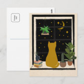 Carte Postale Nighttime Kitty (Devant / Derrière)