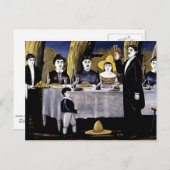Carte Postale Niko Pirosmani - Fête de famille (Devant / Derrière)