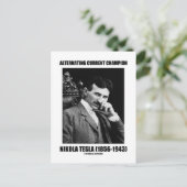 Carte Postale Nikola Tesla (Debout devant)