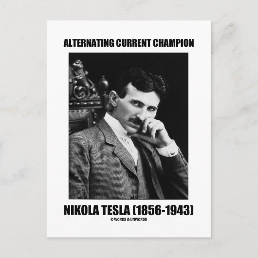 Carte Postale Nikola Tesla (Devant)