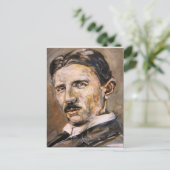 Carte Postale Nikola Tesla (Debout devant)
